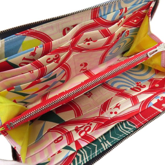 HERMES Azap Silk Long Indigo Wallet Epson Blue - Picture 4 of 11